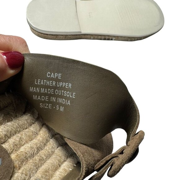 Matisse CAPE suede flat espadrille womens double buckle sandals size 9 new - Picture 5 of 8